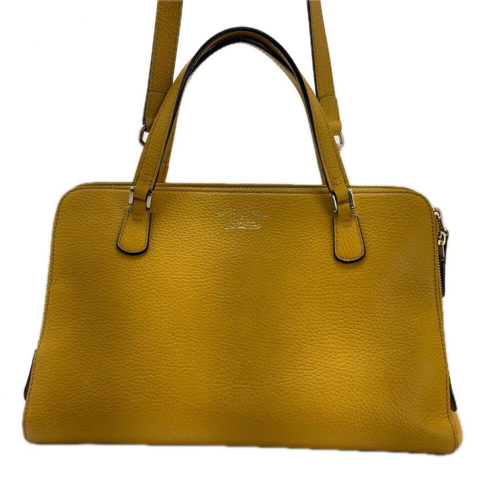 Gucci Swing Bag Yellow Leather